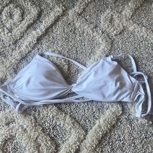 White garage swim suit top